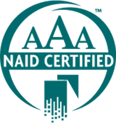 NAID AAA Certified logo Gilmore Services